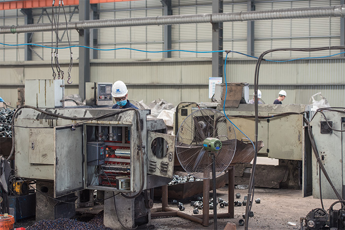 建瓯网架配件-锥头加工车间